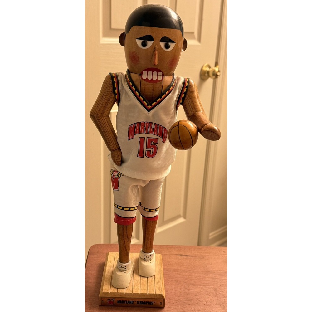 Vintage Maryland Terps Basketball Player Woodenโ Nutcracker Sterling & Camille